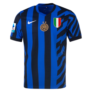 Nike Inter Milan Authentic Home Jersey w/ Serie A + Scudetto Patch 24/25 (Lyon Blue/Black)