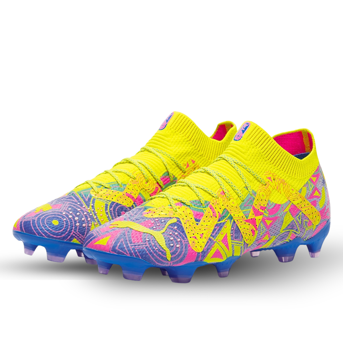 Puma Future Ultimate Energy FG/AG Soccer Cleats (Ultra Blue/Yellow Alert)