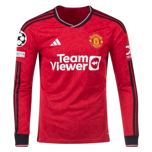 adidas Manchester United Authentic Bruno Fernandes Long Sleeve Home Je ...