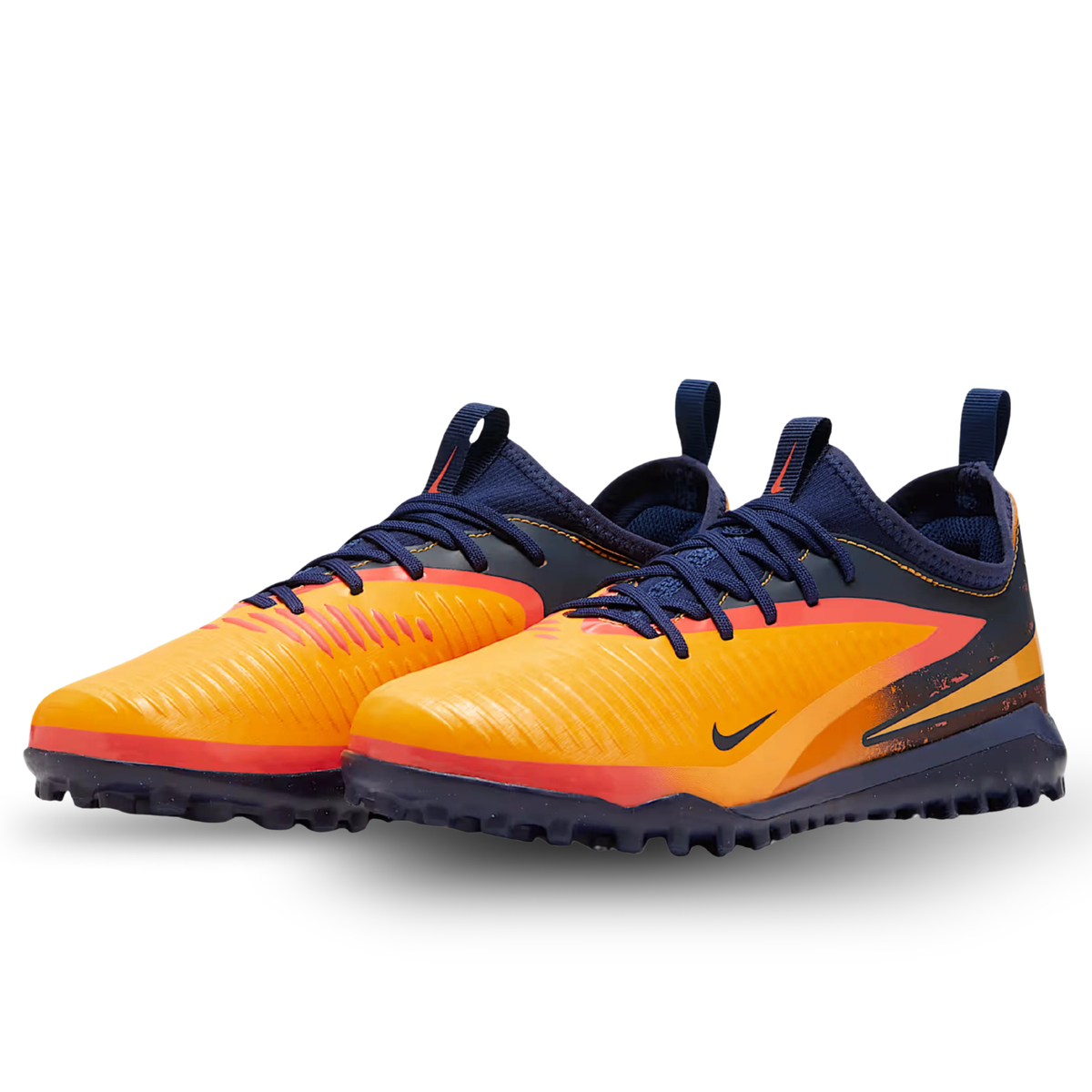 Nike Youth Jr. Phantom 6 Low Academy Erling Haaland Turf Soccer Shoes (Laser Orange/Lemon Venom)