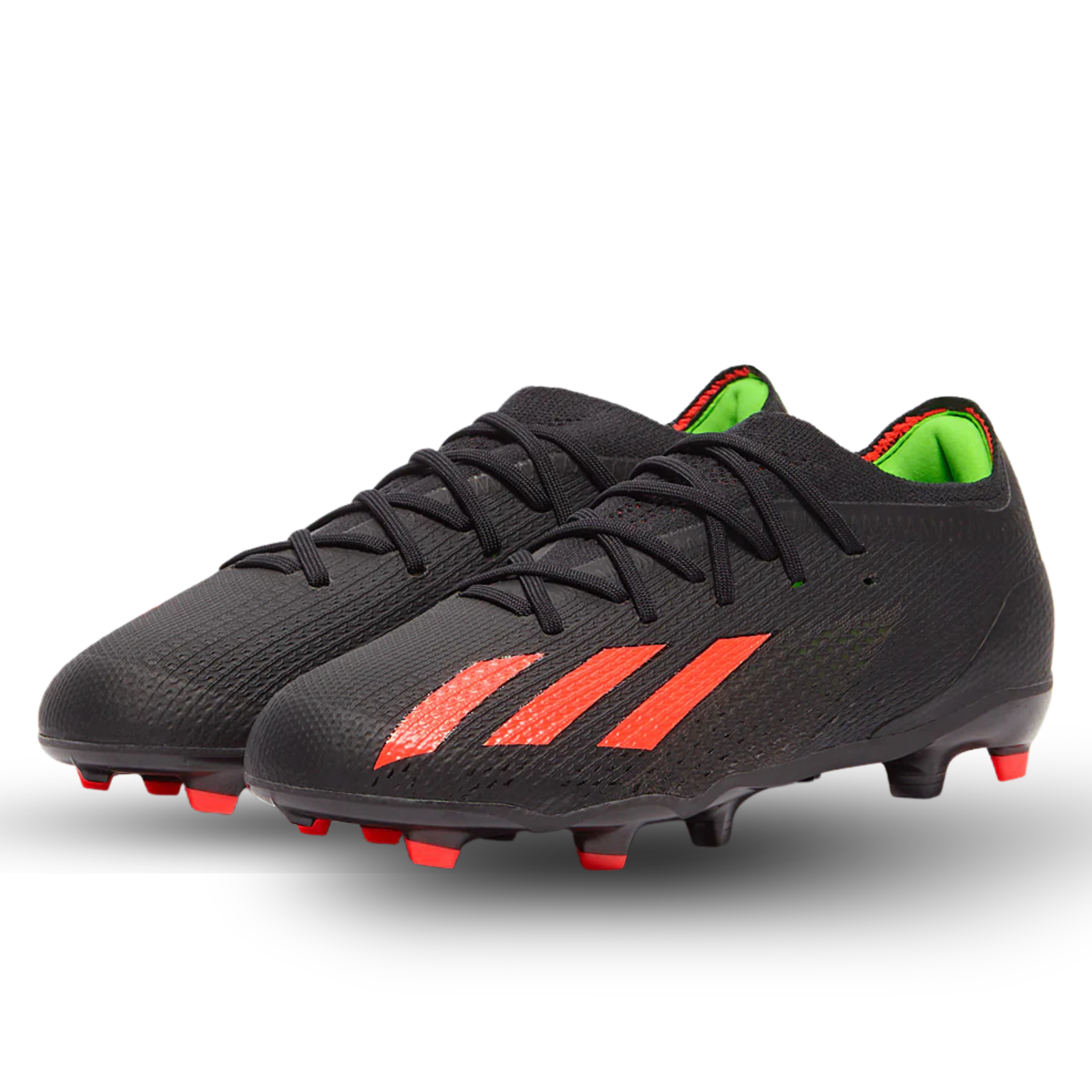 Botines de fútbol adidas Jr. X Speedportal.1 FG (Núcleo Negro/Rojo Solar/Amarillo Solar)