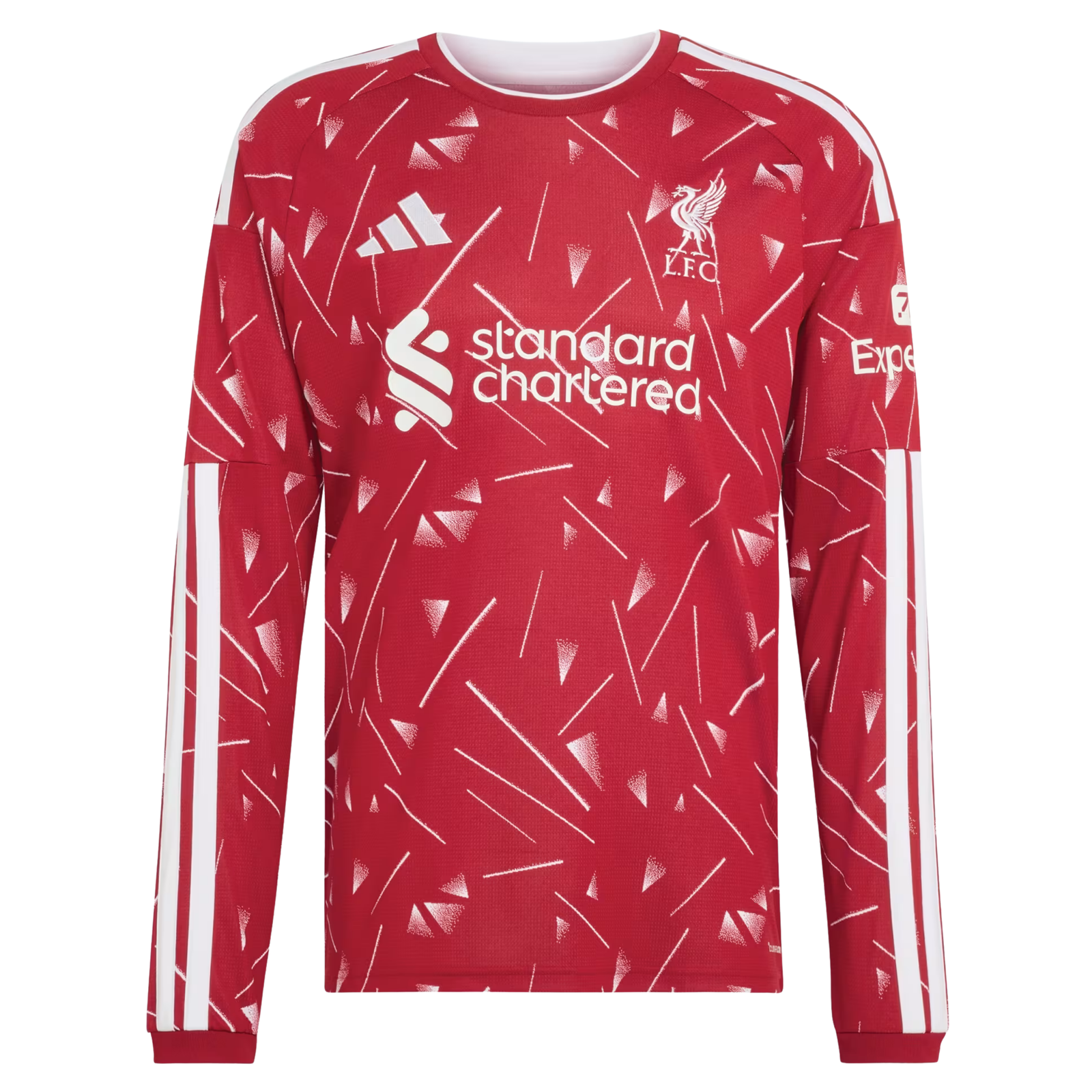 adidas Mens Liverpool Long Sleeve Home Jersey 26/27 (Red)