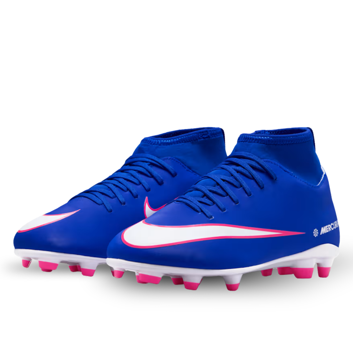 Nike Jr Superfly 10 Club FG/MG Soccer Cleats (Racer Blue/White)