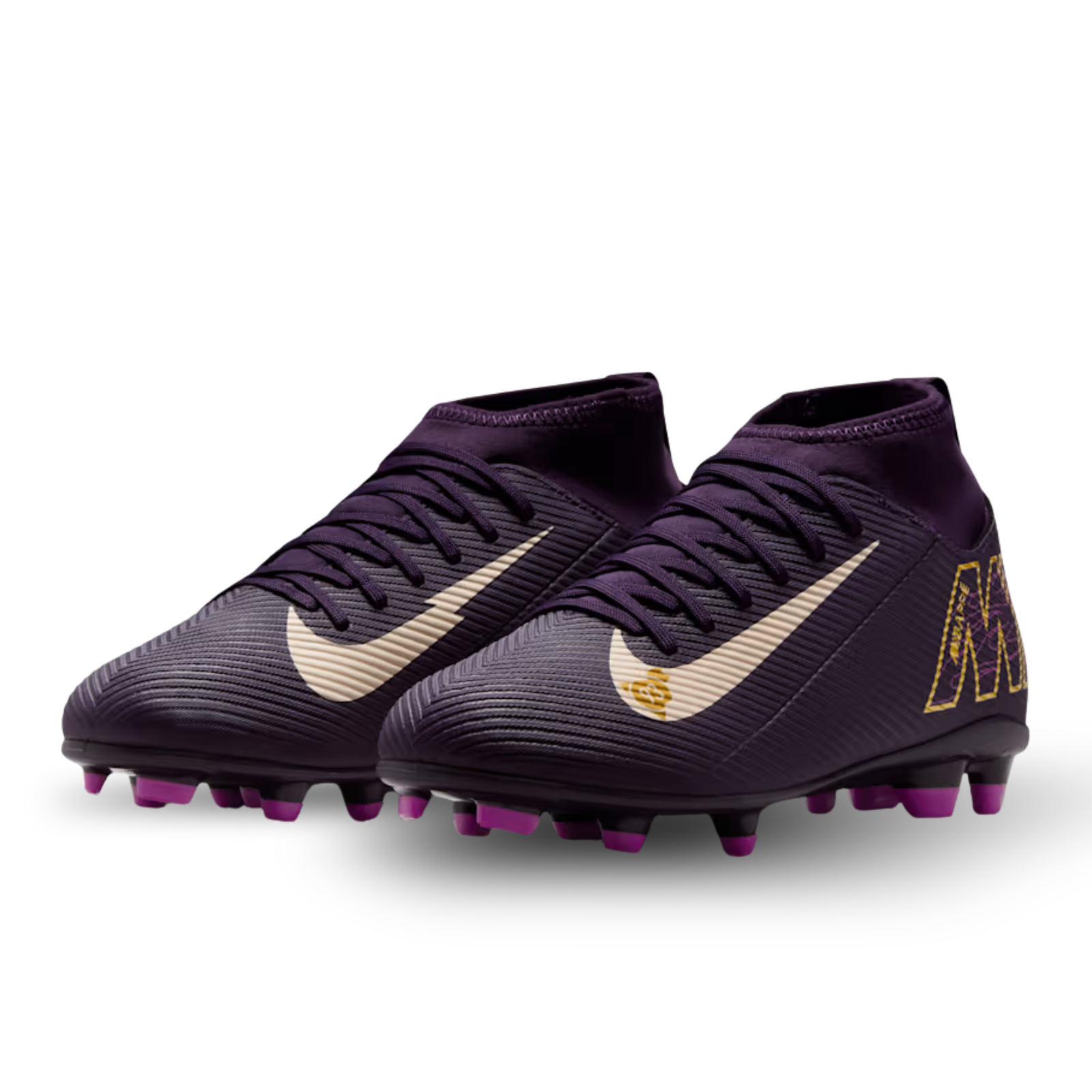 Nike Youth Jr. Superfly 10 Club Kylian Mbappe FG/MG (Grand Purple/Pale Ivory)