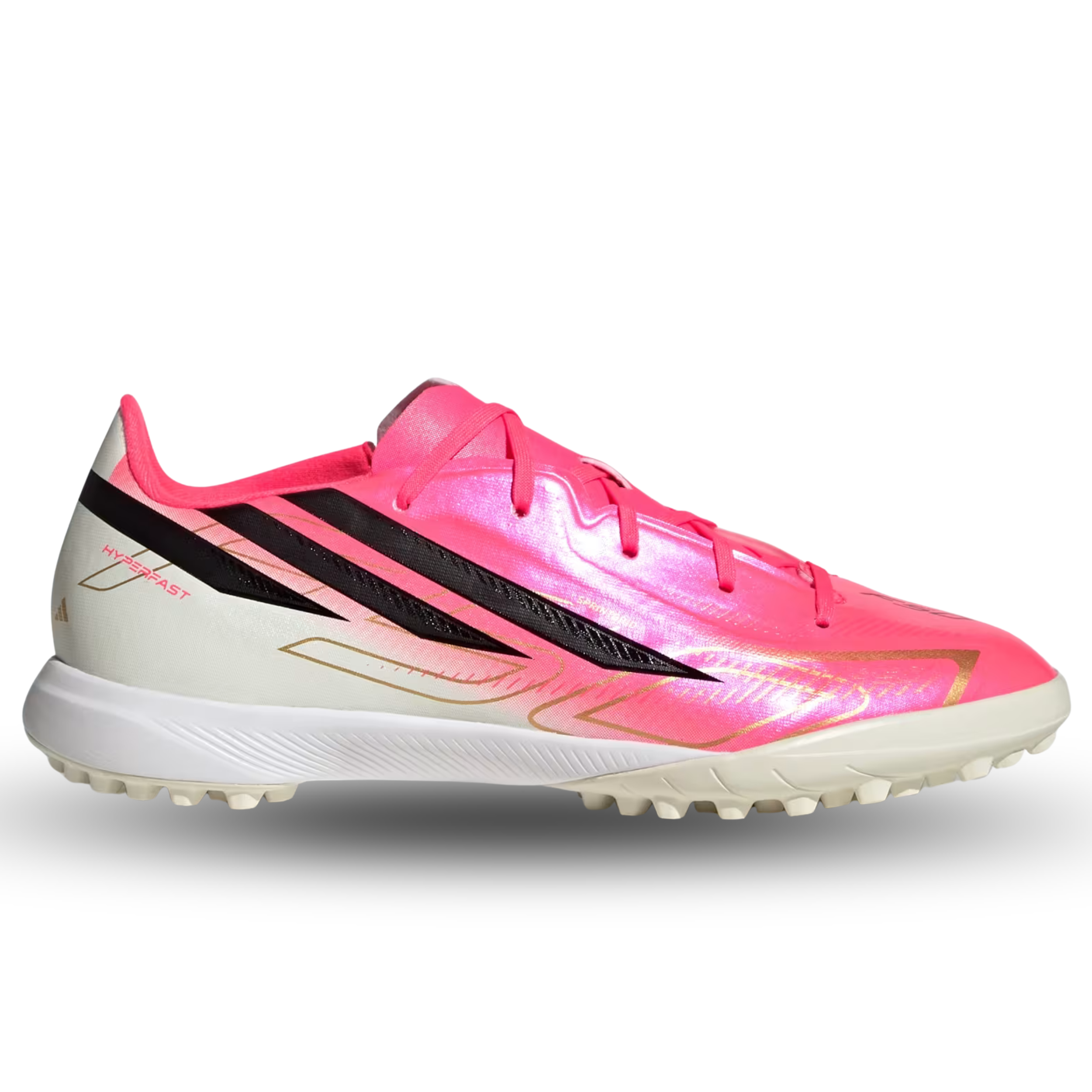 adidas Youth F50 Hyperfast League Turf Soccer Shoes (Pink)