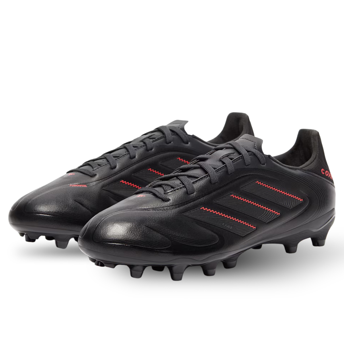 adidas Copa Pure III League FG/MG Soccer Cleats (Black/Carbon/Red)