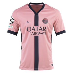 Nike Paris Saint-Germain Gonçalo Ramos Third Jersey w/ Champions League Patches 24/25 (Rust Pink/Black)