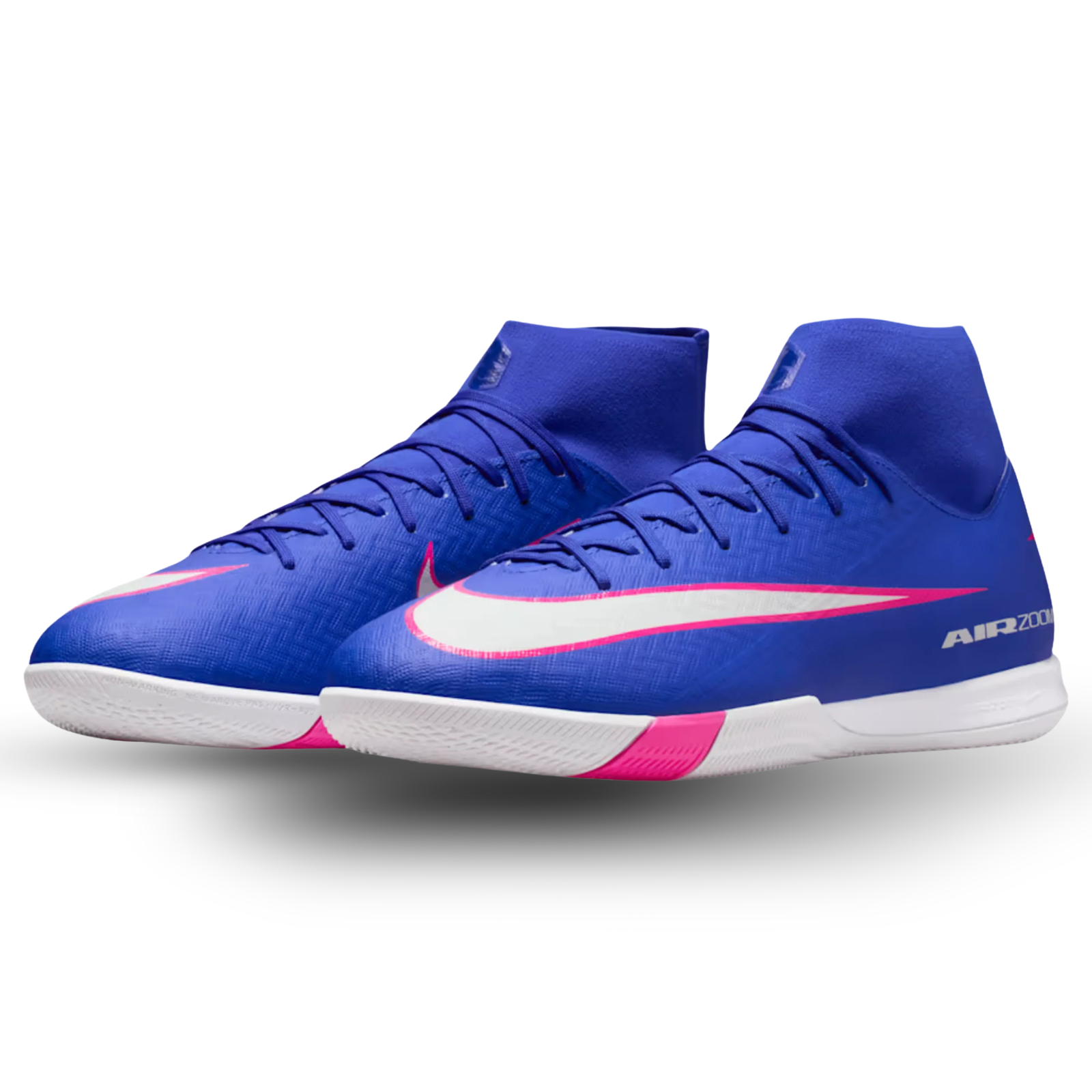 Nike Zoom Superfly 10 Academy Indoor Soccer Shoes (Racer Blue/White)