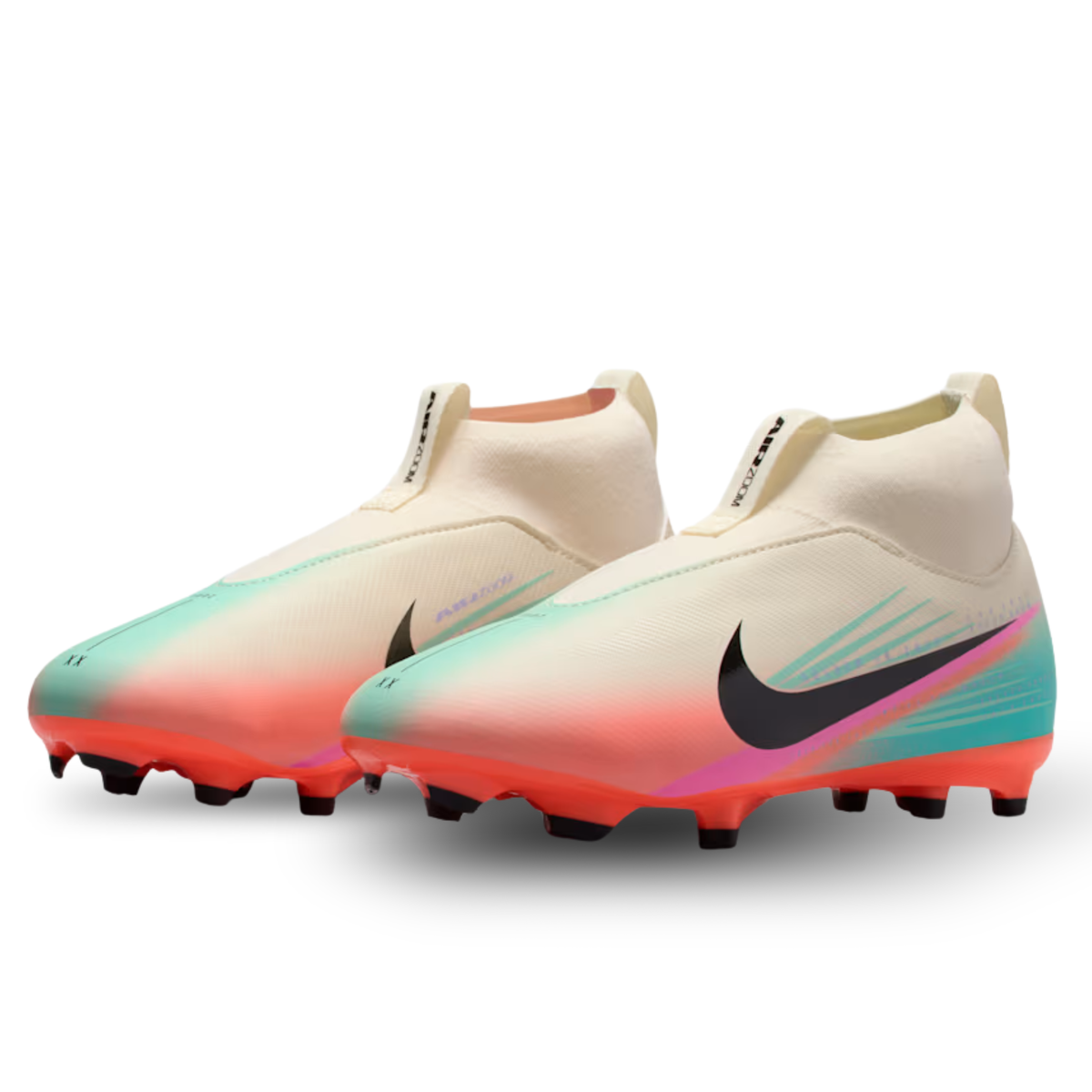 Nike Youth Zoom Mercurial Superfly 10 Academy Firm Ground/Multi Ground Soccer Cleats (Pale Ivory/Black)