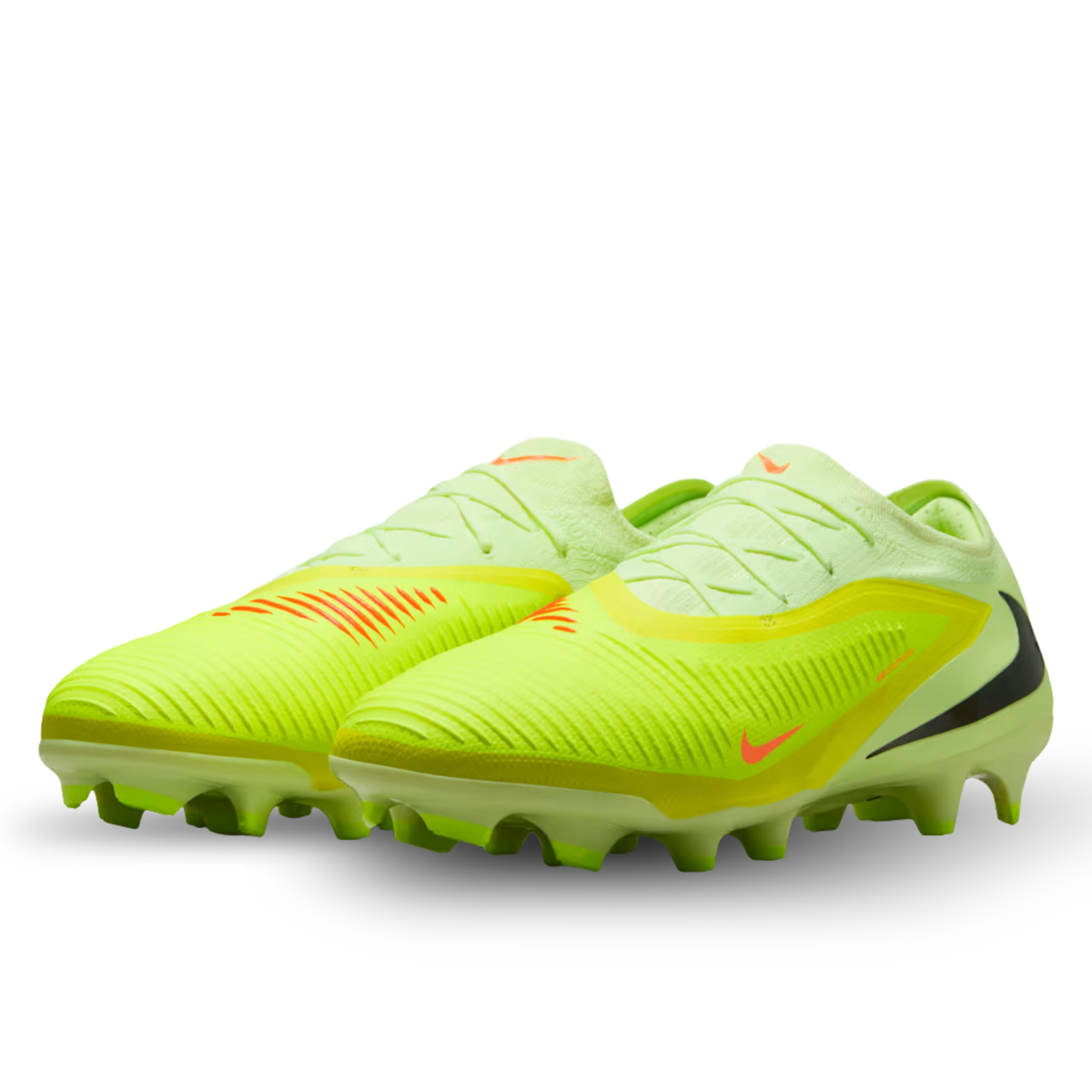 Nike Phantom 6 Low Pro Firm Ground Soccer Cleats (Hyper Crimson/Black/Limelight)