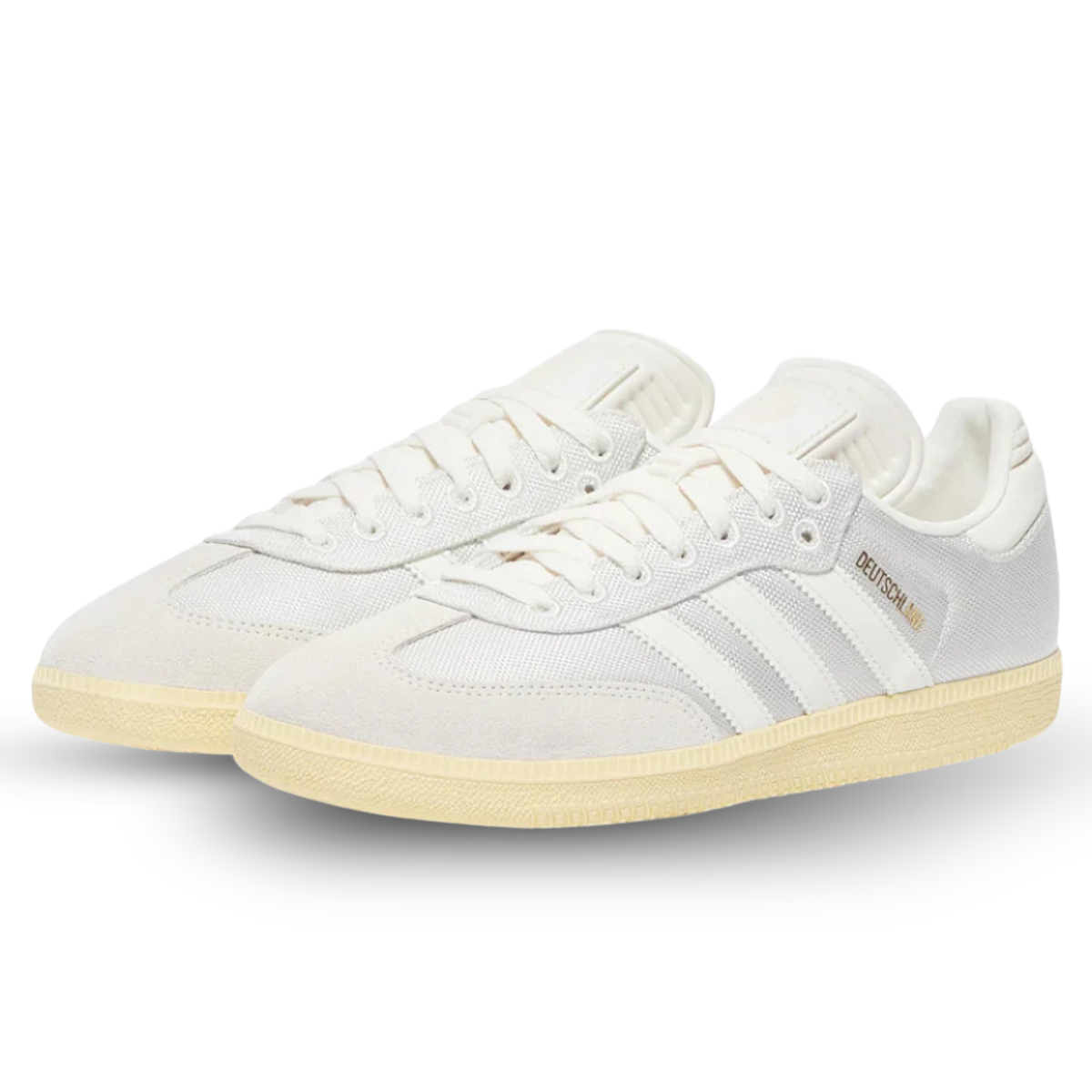adidas Germany Samba 125th Anniversary Indoor Soccer Shoes (Cloud White/Off White/Almost Yellow)