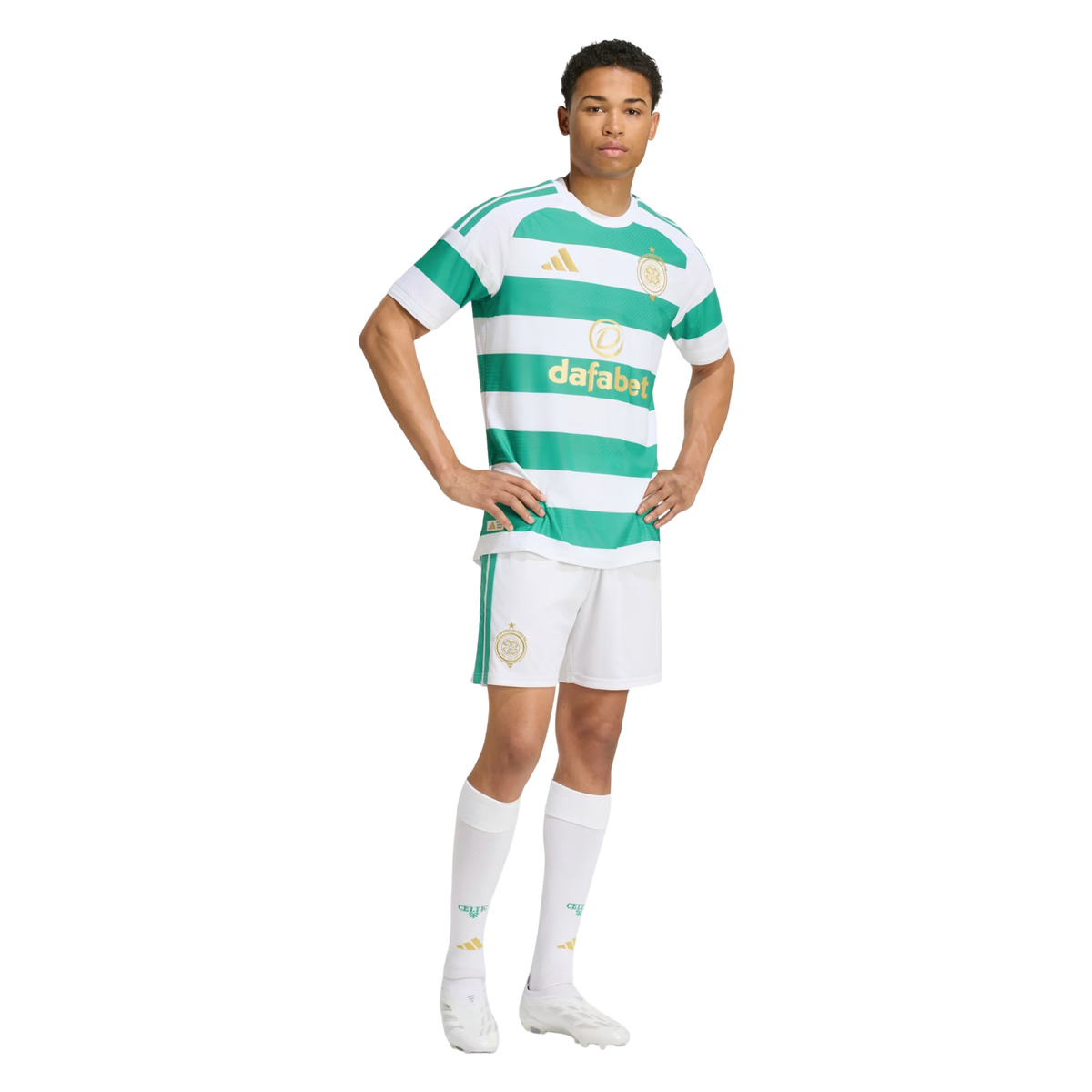 adidas Mens Celtic Authentic Home Jersey 26/27 (Green/White)