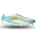 adidas F50 Messi League FG Soccer Cleats (White/Sky Blue)
