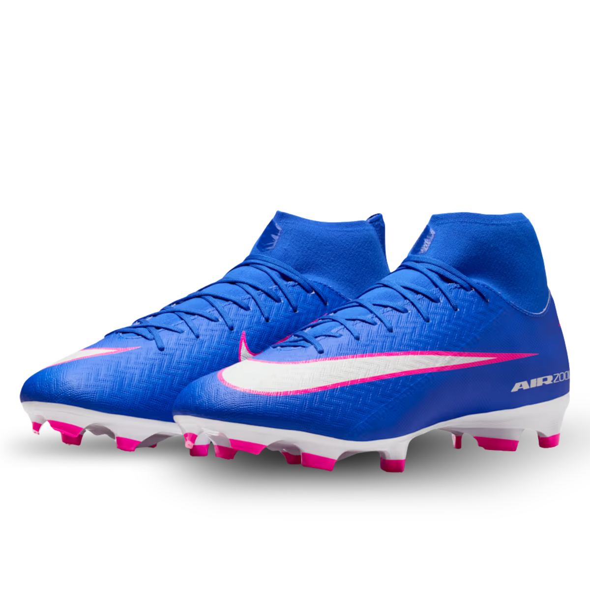 Nike Zoom Superfly 10 Academy FG/MG Soccer Cleats (Racer Blue/White)