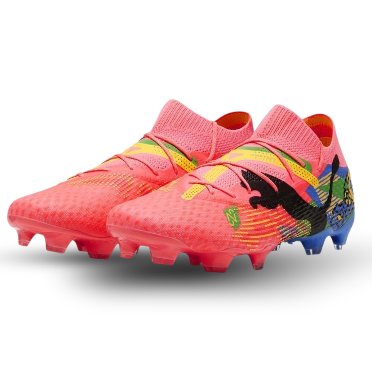 Puma Future 7 Ultimate Neymar Jr. FG/AG Soccer Cleats (Sunset Glow/Puma Black)