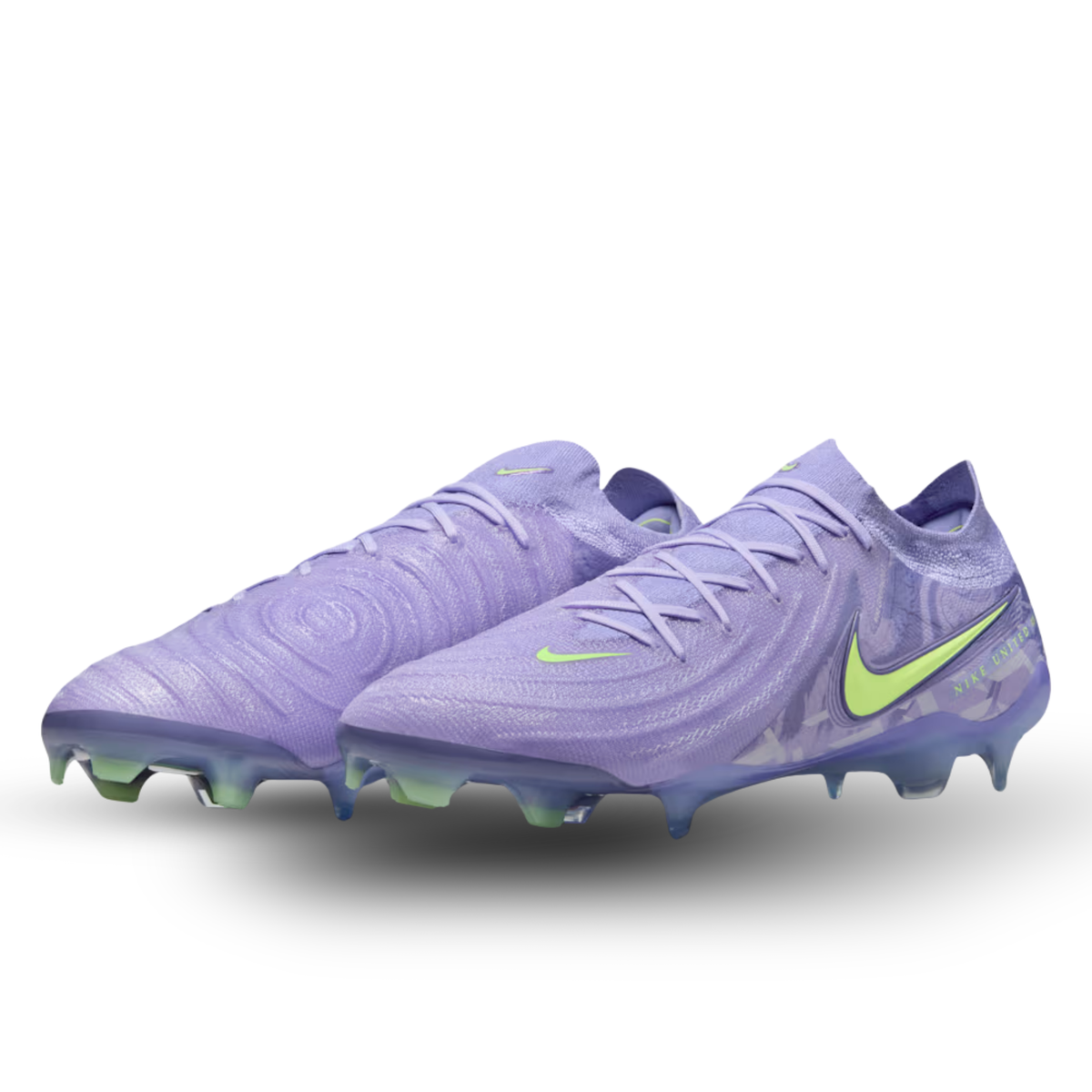 Nike United Phantom GX II Elite FG Soccer Cleats (Purple Agate/Barely Volt)