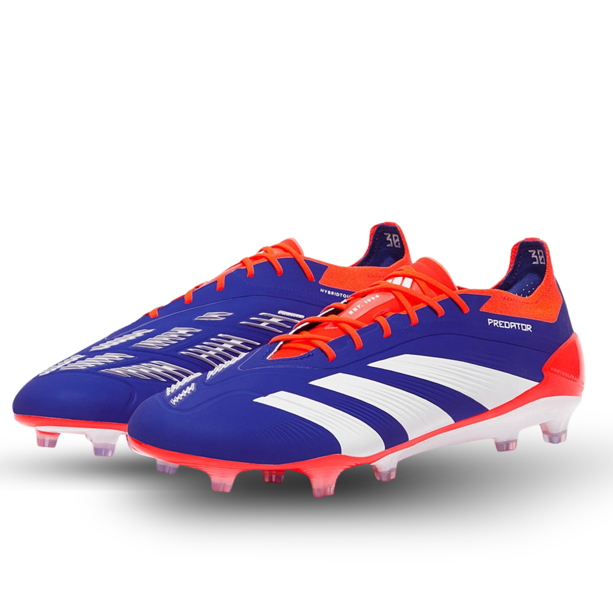 adidas Predator Elite FG Soccer Cleats (Lucid Blue/White/Solar Red)