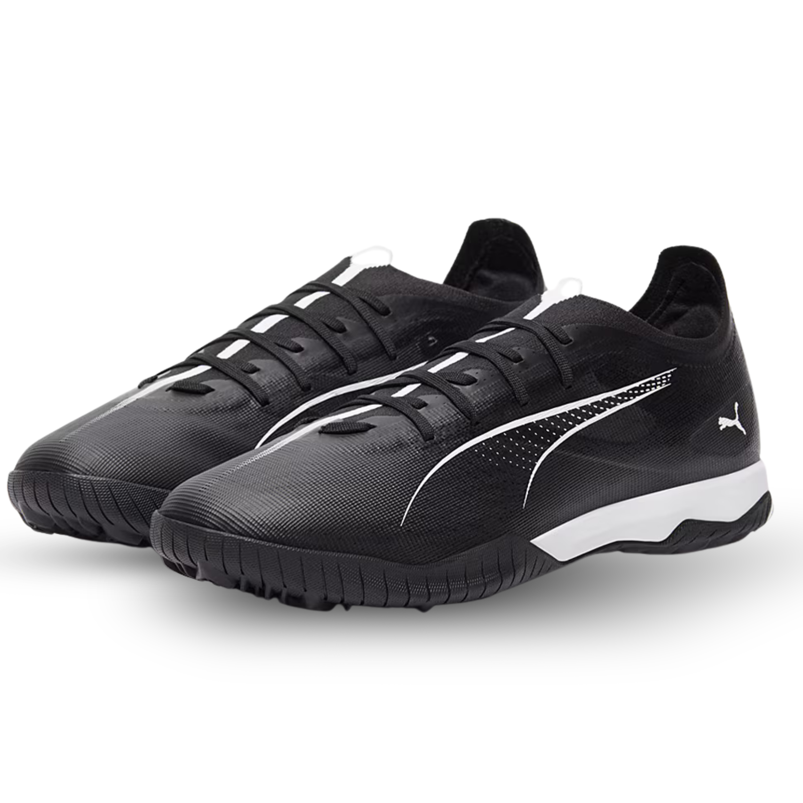 PUMA Ultra 5 Match TT Turf Soccer Shoes (Black/White)