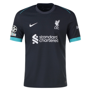 Nike Liverpool Authentic Curtis Jones Away Jersey w/ Champions League 24/25 (Night Forest/Washed Teal)