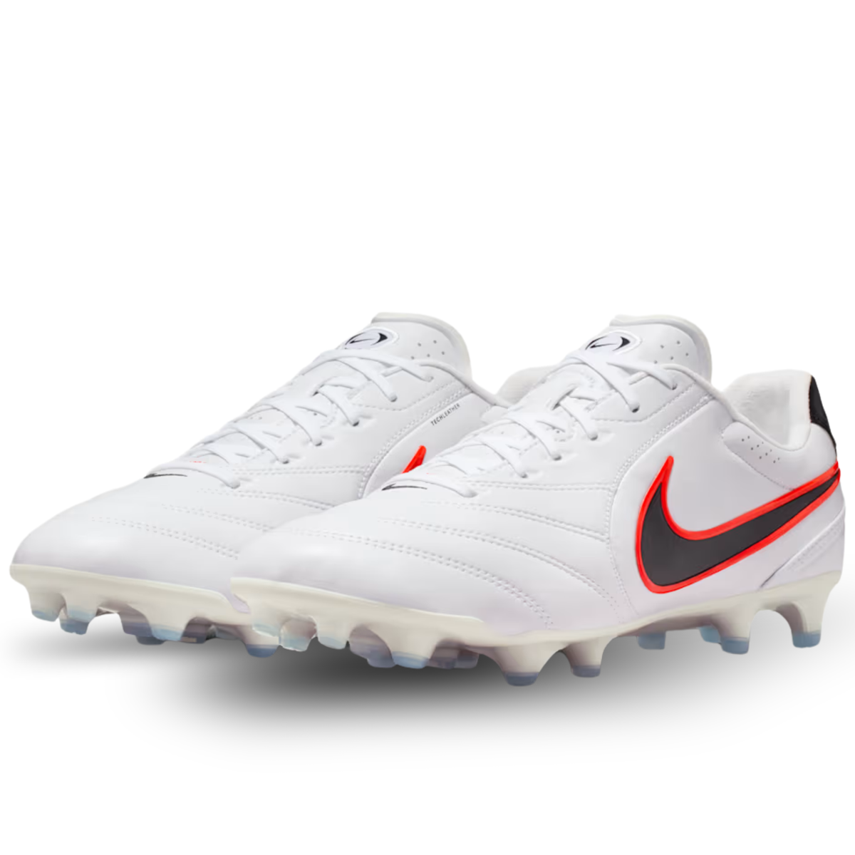 Nike Tiempo Ligera Pro FG Soccer Cleats (White/Black/Bright Crimson)