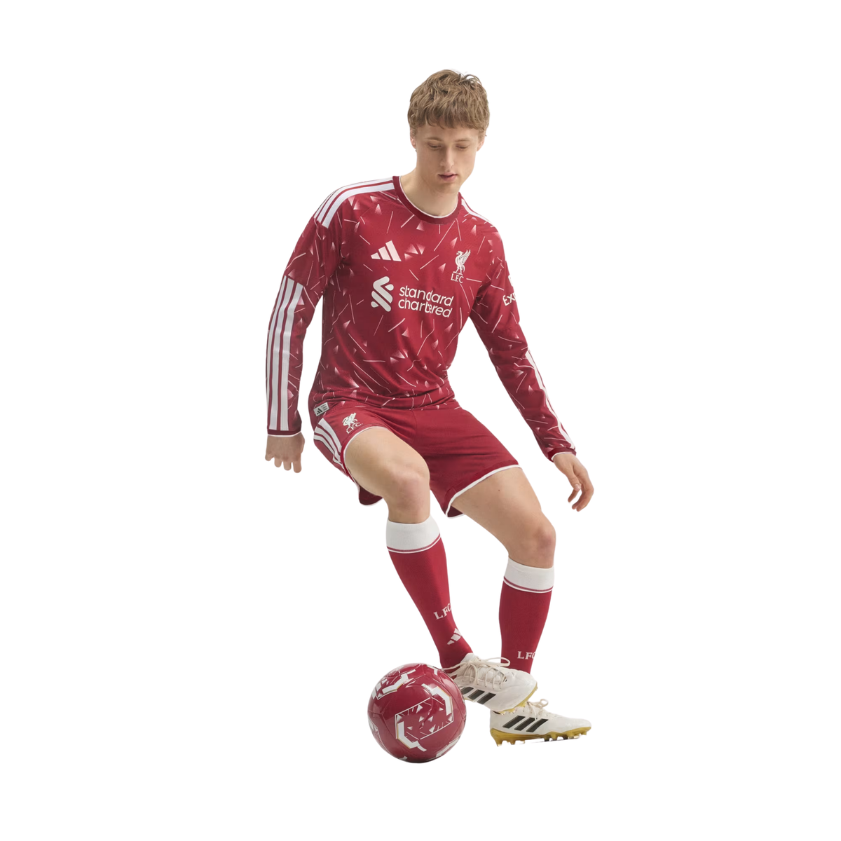 adidas Liverpool Authentic Long Sleeve Home Jersey 26/27 (Red)