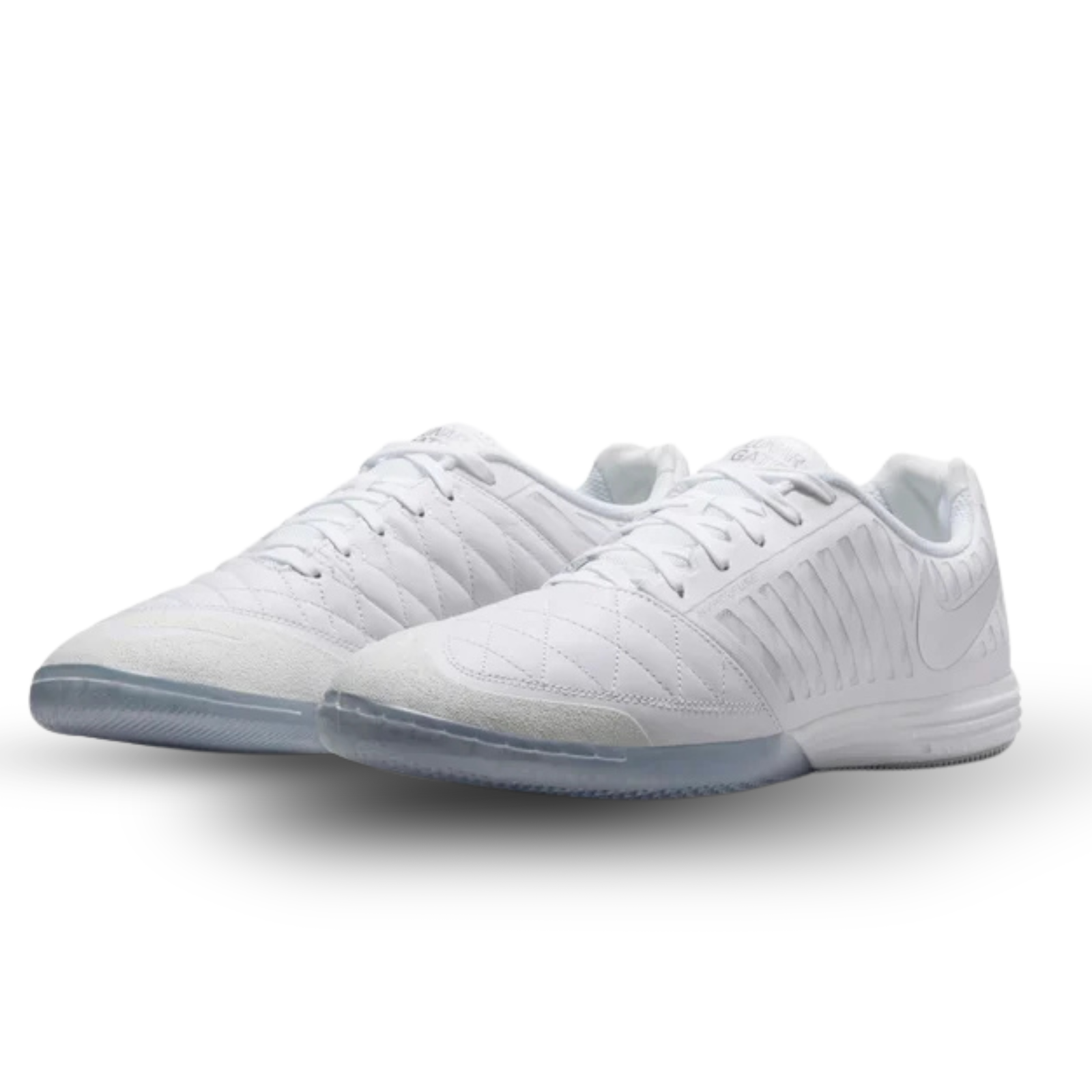 Nike Lunargato II Soccer Indoor Shoes (White/Chrome)