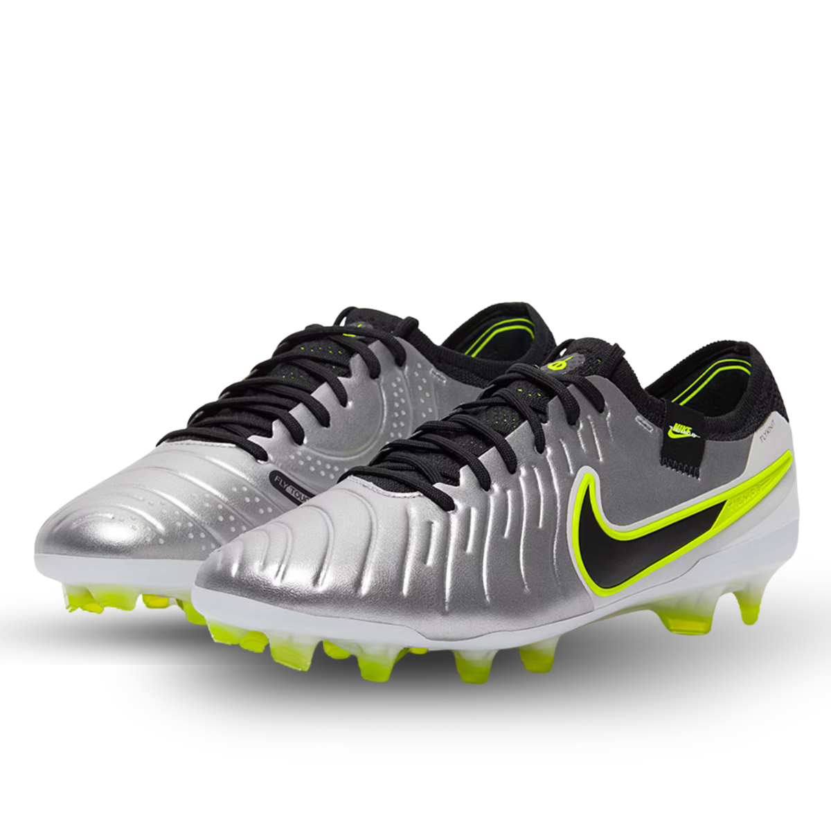 Nike Legend 10 Elite FG Soccer Cleats (Metallic Silver/Black-Volt)