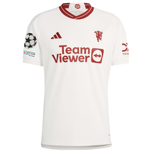 adidas Manchester United Raphaël Varane Third Jersey w/ Champions League Patches 23/24 (Cloud White/Red)