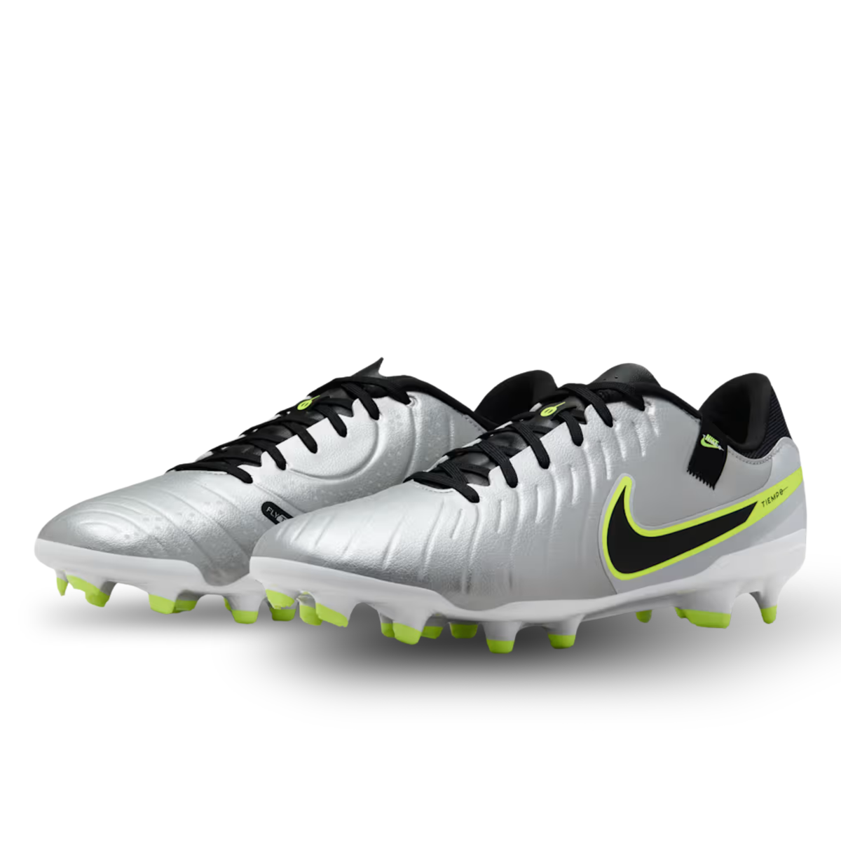 Nike Legend 10 Academy FG/MG Soccer Cleats (Metallic Silver/Black-Volt)