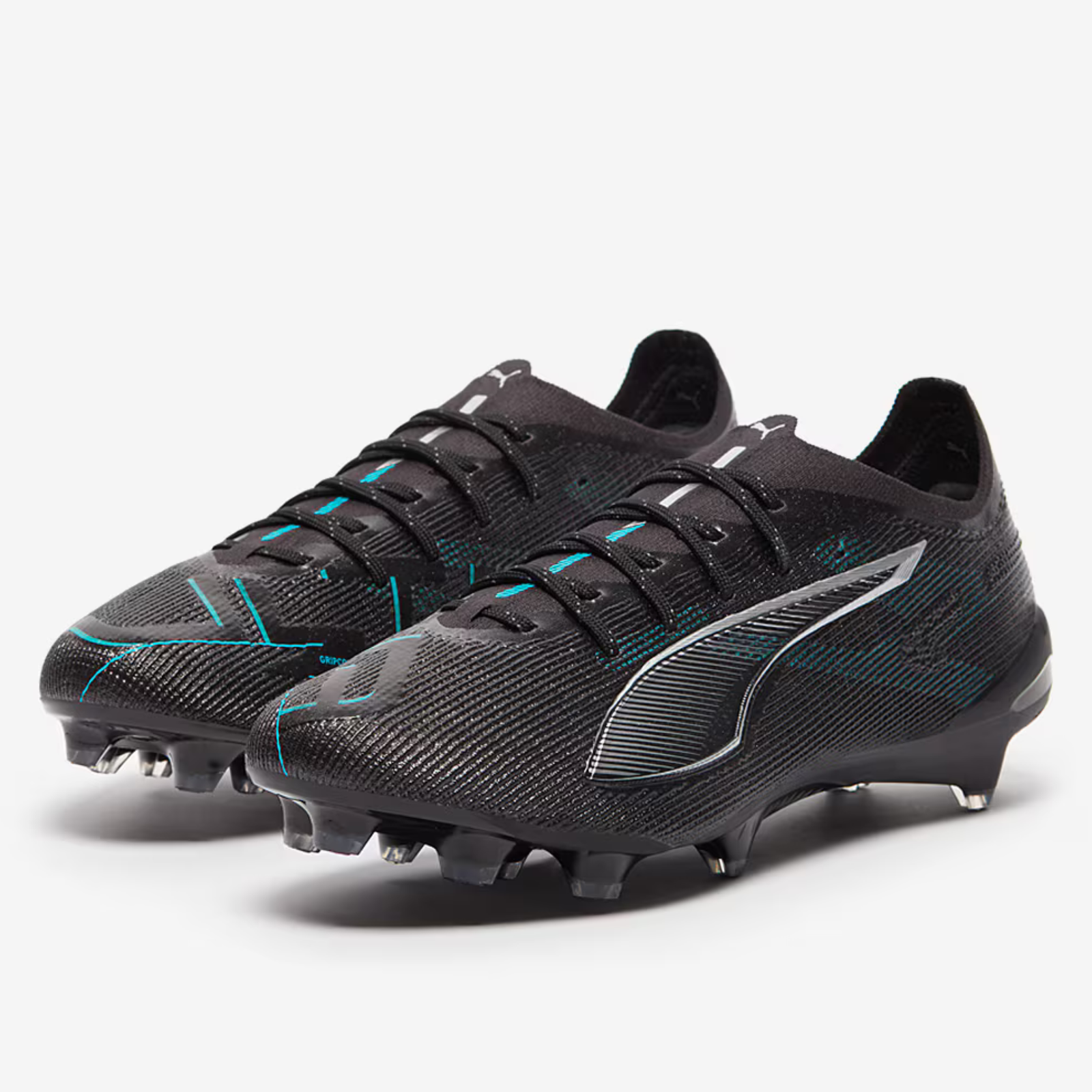 Puma Ultra 5 Ultimate FG Soccer Cleats (Black/Silver/Bright Royal)