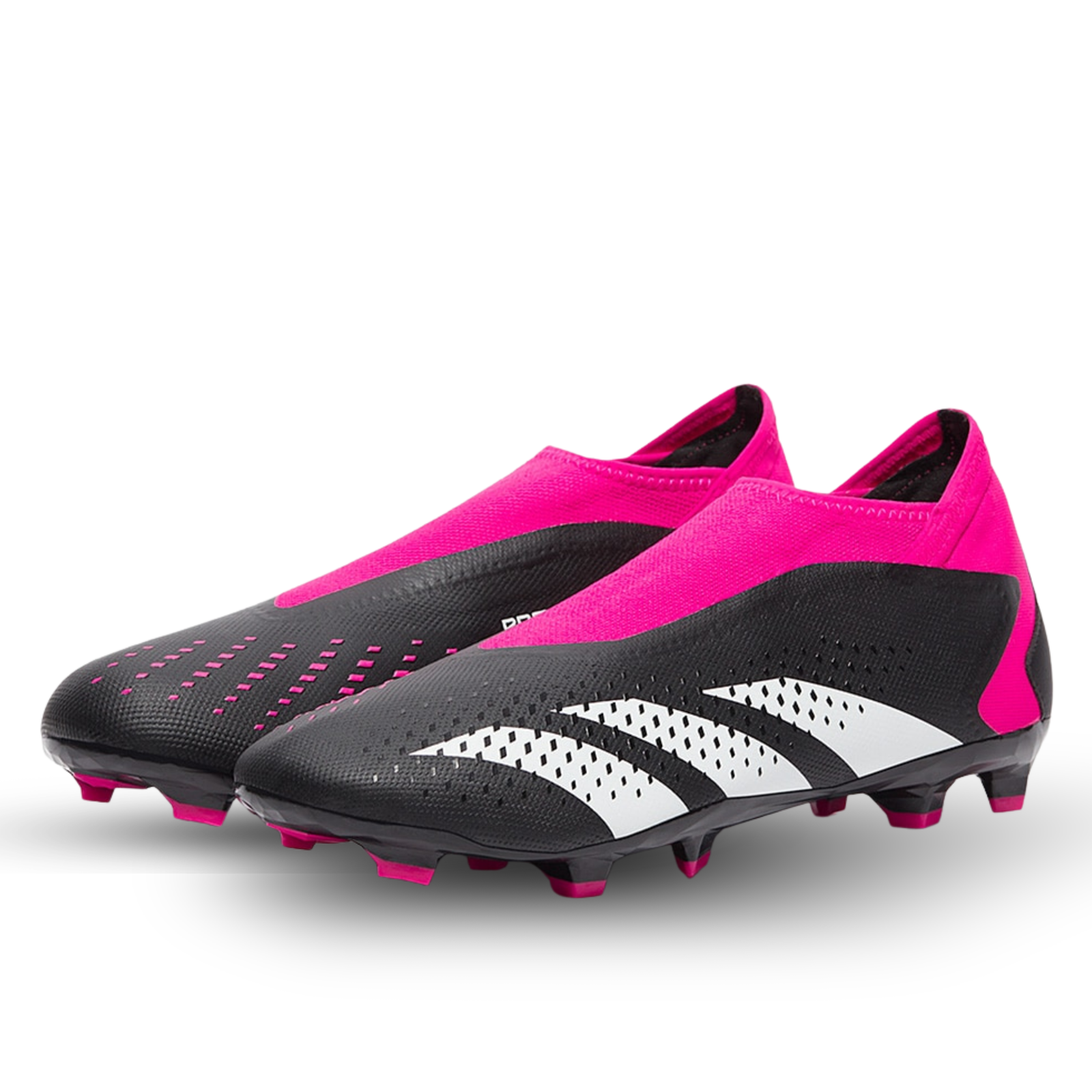 adidas Predator Accuracy.3 Laceless FG Tacos de fútbol (Core Black/Team Shock Pink)