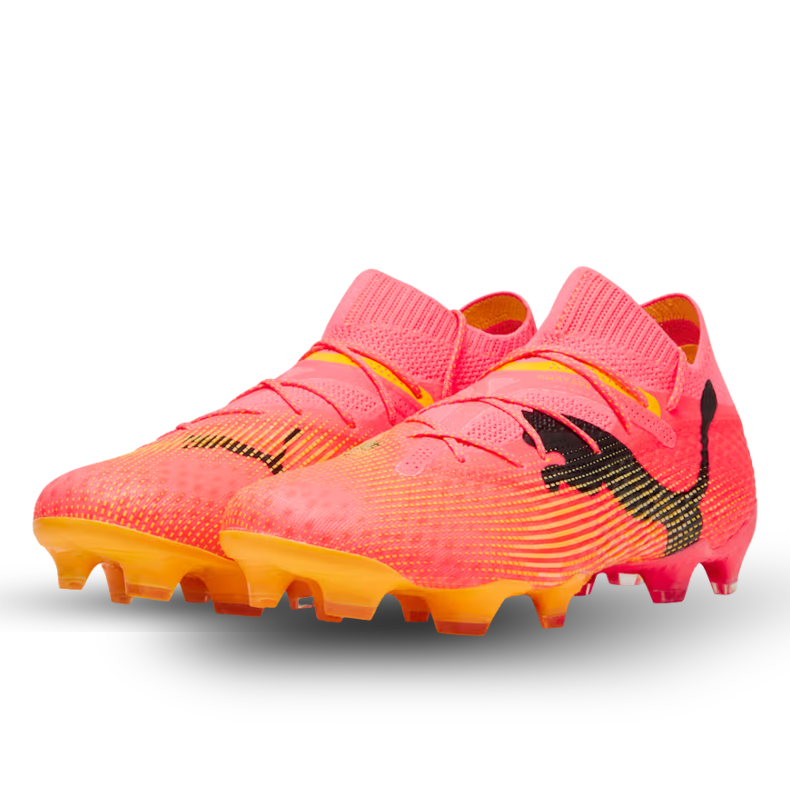 Puma Future 7 Ultimate FG/AG Soccer Cleats (Sunset Glow/Puma Black)