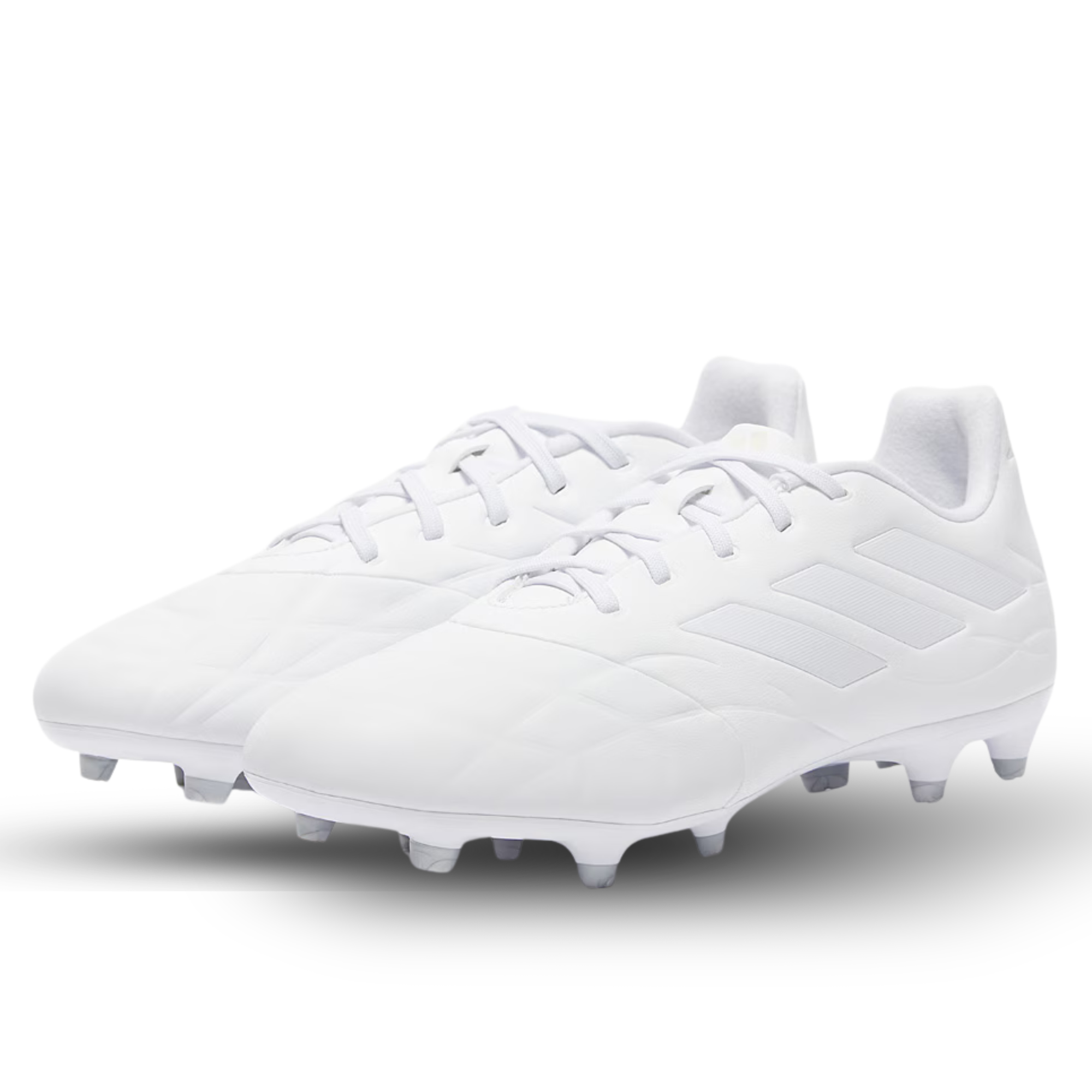 adidas Copa Pure.3 Firm Ground Soccer Cleats (White/White)