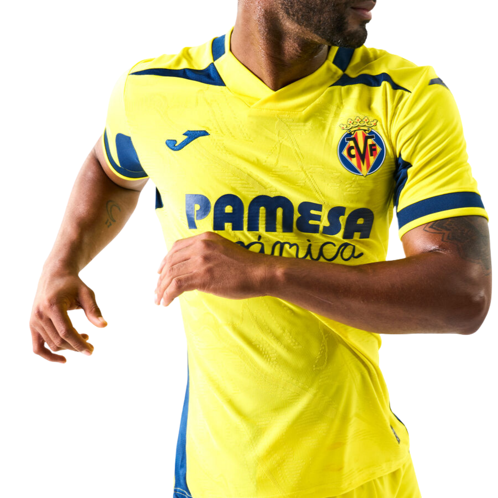 Joma Mens Villarreal Home Jersey w/ La Liga Patch 26/27 (Yellow)