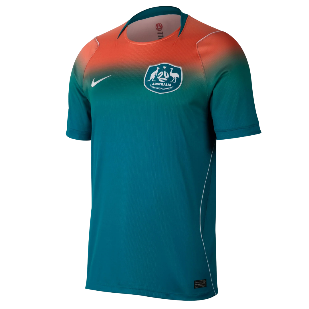 Nike Mens Australia Away Jersey 2026 (Green/Orange)