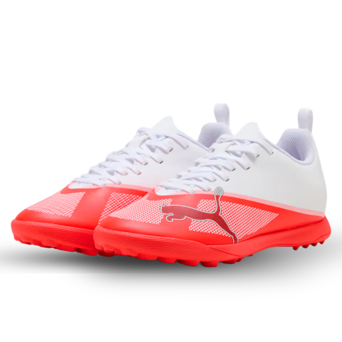 Puma Jr. Ultra 7 Play Turf Soccer Shoes (White/Pink)