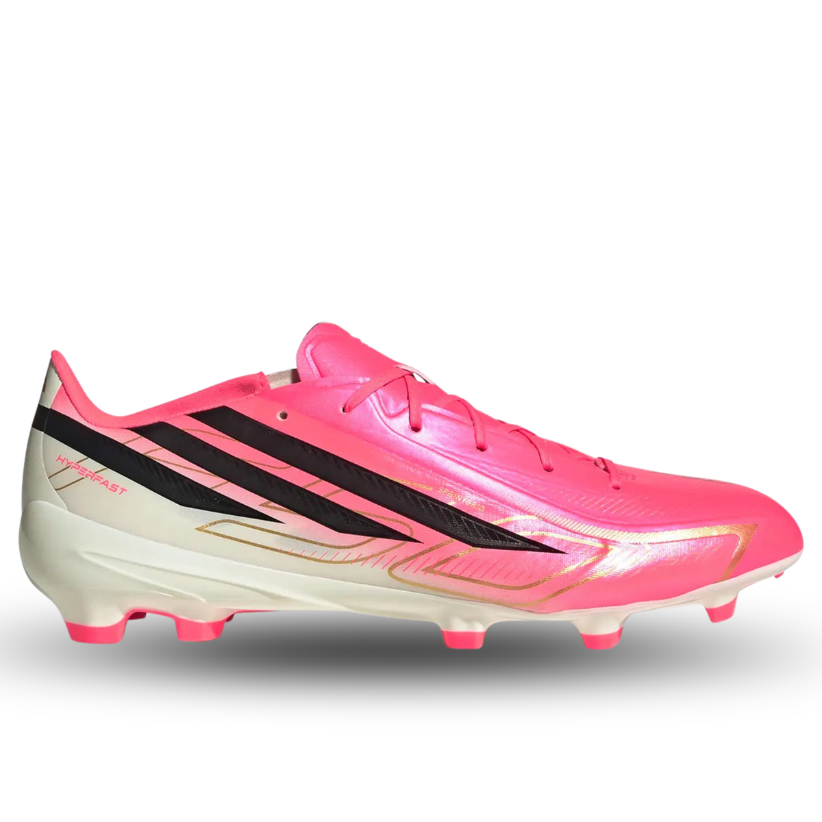 adidas Jr. Predator League FT FG Soccer Cleats (White/Black/Pink)