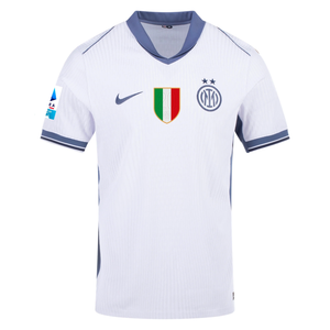 Nike Inter Milan Authentic Tomás Palacios Away Jersey w/ Serie A + Scudetto Patch 24/25 (White/Silver)