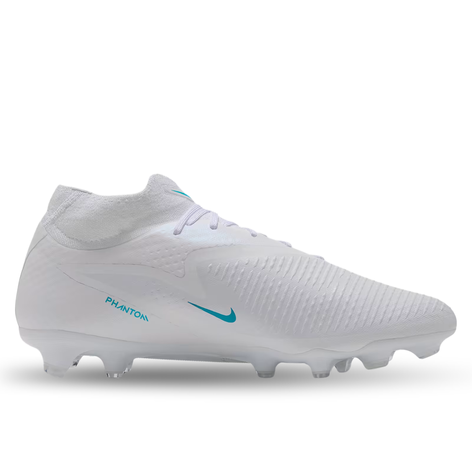 Nike Phantom 6 High Academy FG/MG Soccer Cleats (White/Dusty Cactus)