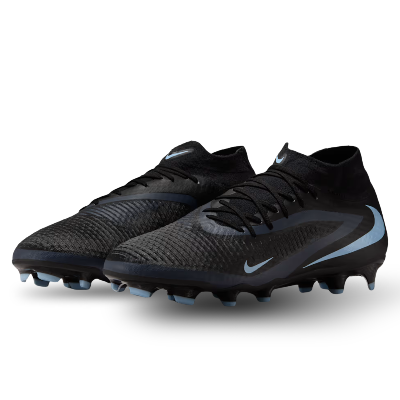 Nike Phantom GX 2 Academy High-Cut Firm Ground/Multiground Soccer Cleats (Black/Black)