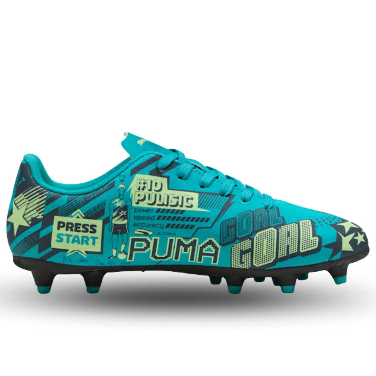 PUMA Jr. Ultra CP Legacy FG/AG Soccer Cleats (Deep Aqua/Marine Blue)
