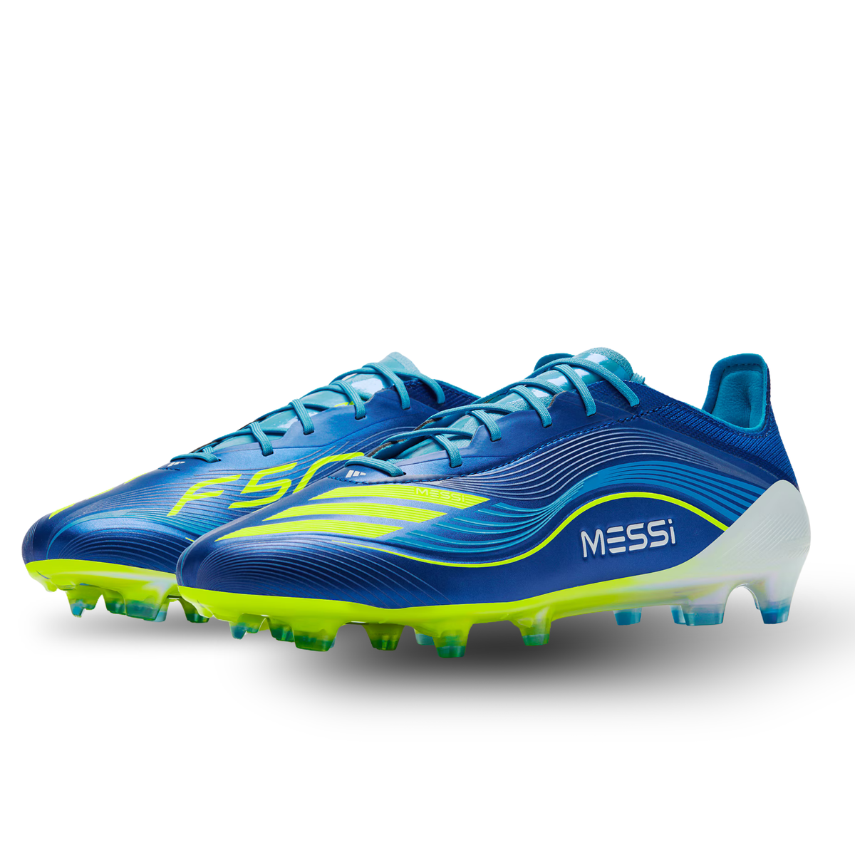 adidas Messi F50 Elite FG Soccer Cleats (Royal Blue/Solar Yellow)