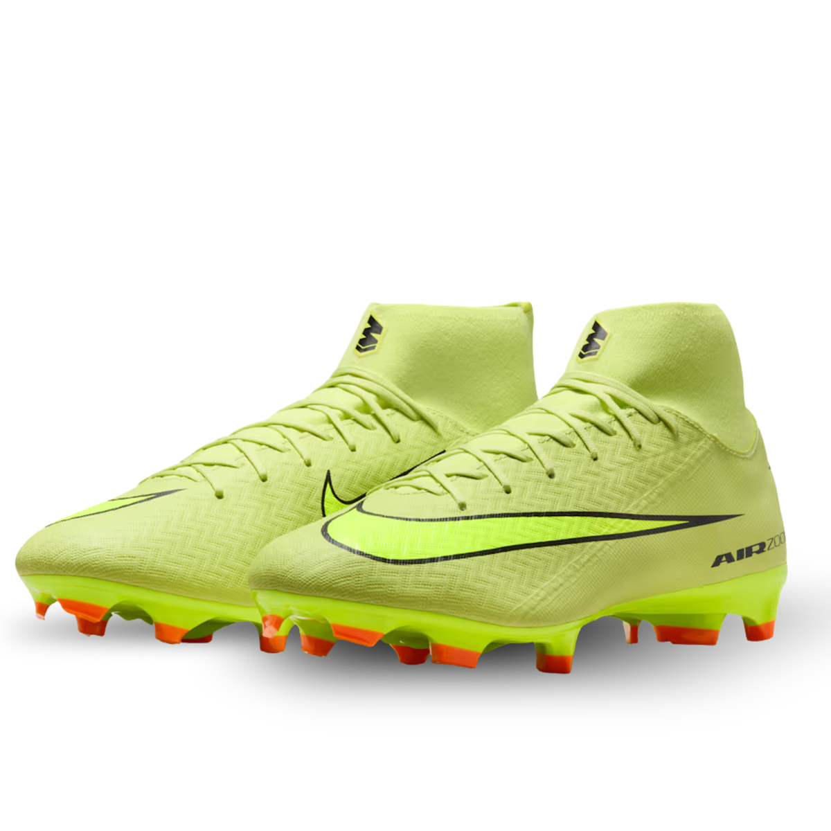 Nike Zoom Superfly 10 Academy Firm Ground/Multi Ground Soccer Cleats (Limelight/Volt-Hyper Crimson)