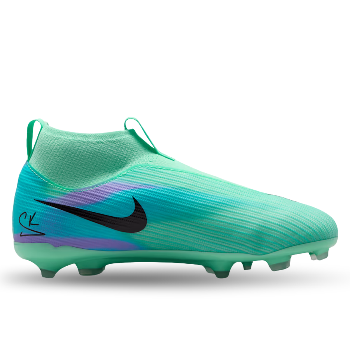 Nike Jr. Superfly 11 Academy SK FG/MG Soccer Cleats (Green Glow/Black)