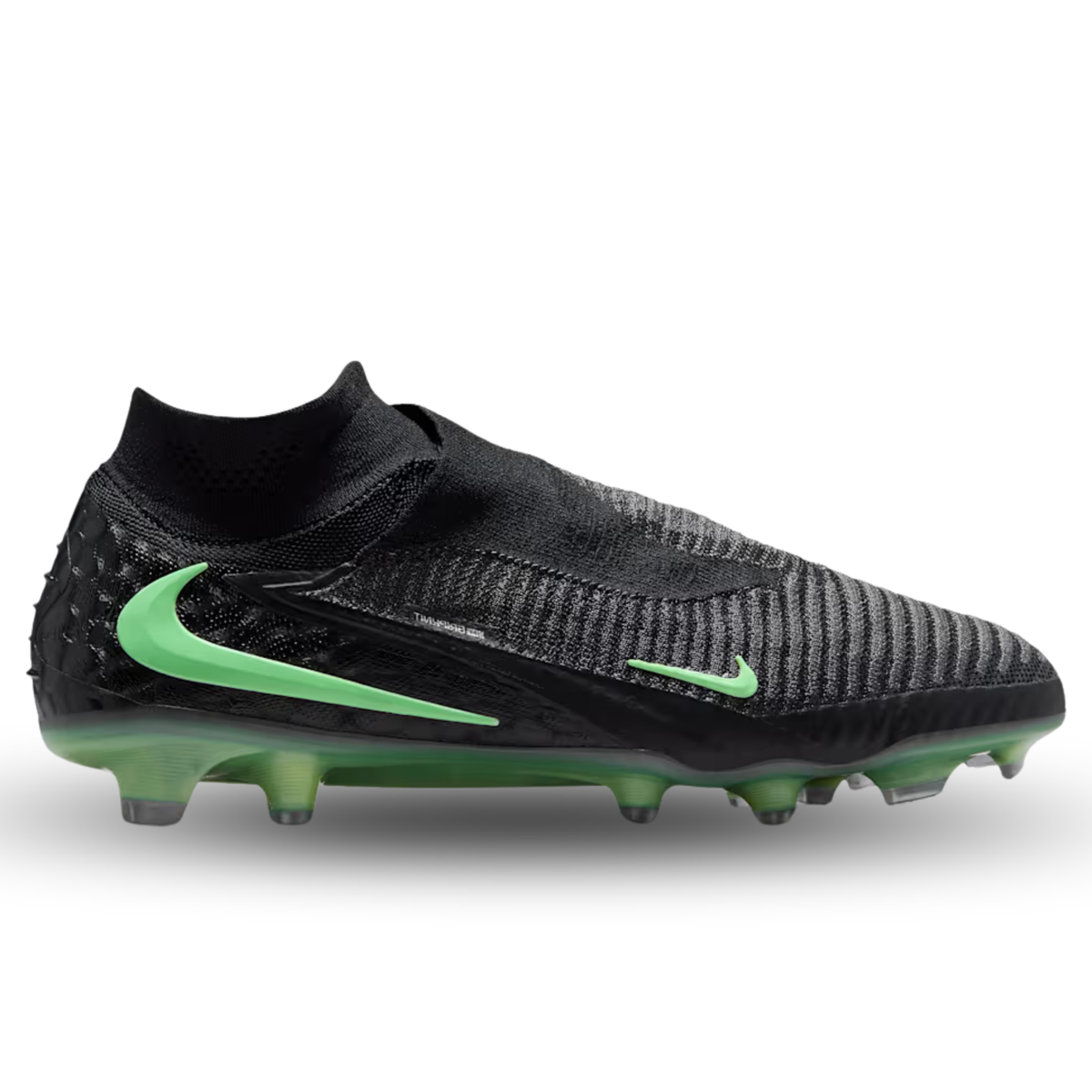 Nike Phantom 6 High Elite FG Soccer Cleats (Black/Illusion Green)