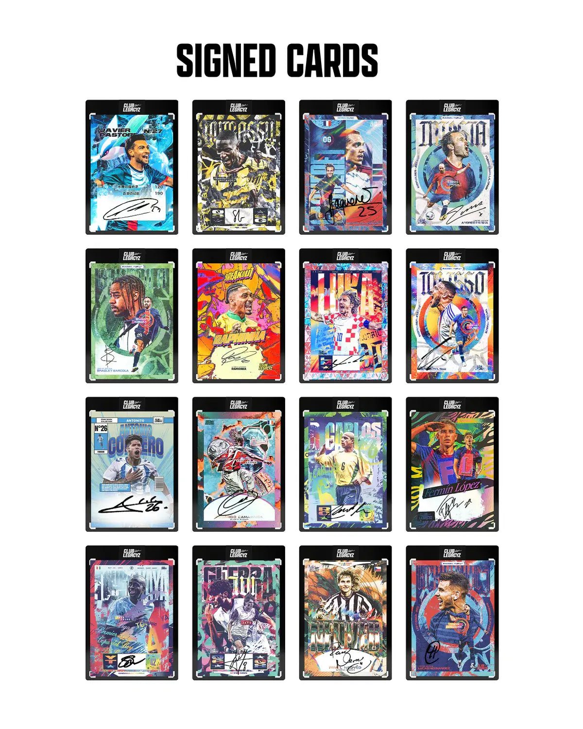 2025 Club Legacyz Icons Soccer 2nd Edition Hobby Pack (1 Card Each) | SoccerWearhouse