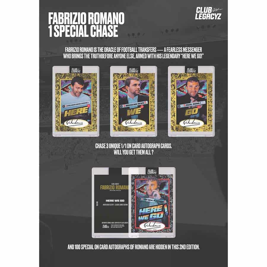 2025 Club Legacyz Icons Soccer 2nd Edition Hobby Pack (1 Card Each) | SoccerWearhouse