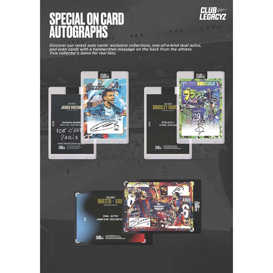 2025 Club Legacyz Icons Soccer 2nd Edition Hobby Pack (1 Card Each) | SoccerWearhouse