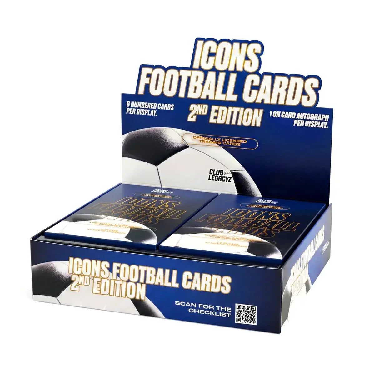 2025 Club Legacyz Icons Soccer 2nd Edition Hobby Pack (1 Card Each)