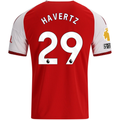 adidas Mens Arsenal Kai Havertz Home Jersey w/ EPL + No Room For Racism Patches 26/27 (Red)